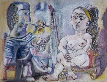 Der Künstler und sein Modell L artiste et son modele 7 1963 kubist Pablo Picasso Ölgemälde